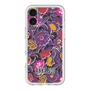 スリムプロテクションプレミアムケース with MagSafe［ ANNA SUI - ガーデンフワラー - マゼンタ ］