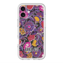 スリムプロテクションプレミアムケース with MagSafe［ ANNA SUI - ガーデンフワラー - マゼンタ ］