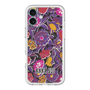 スリムプロテクションプレミアムケース with MagSafe［ ANNA SUI - ガーデンフワラー - マゼンタ ］
