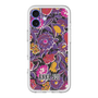 スリムプロテクションプレミアムケース with MagSafe［ ANNA SUI - ガーデンフワラー - マゼンタ ］