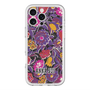 スリムプロテクションプレミアムケース with MagSafe［ ANNA SUI - ガーデンフワラー - マゼンタ ］