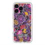 スリムプロテクションプレミアムケース with MagSafe［ ANNA SUI - ガーデンフワラー - マゼンタ ］