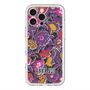 スリムプロテクションプレミアムケース with MagSafe［ ANNA SUI - ガーデンフワラー - マゼンタ ］