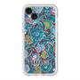 スリムプロテクションプレミアムケース with MagSafe［ ANNA SUI - ガーデンフワラー - シアン ］