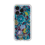 スリムプロテクションプレミアムケース with MagSafe［ ANNA SUI - ガーデンフワラー - シアン ］