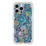 スリムプロテクションプレミアムケース with MagSafe［ ANNA SUI - ガーデンフワラー - シアン ］