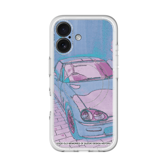スリムプロテクションプレミアムケース with MagSafe［ CAPPUCCINO Halftone - Purple ］