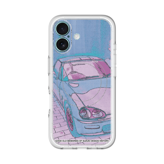 スリムプロテクションプレミアムケース with MagSafe［ CAPPUCCINO Halftone - Purple ］