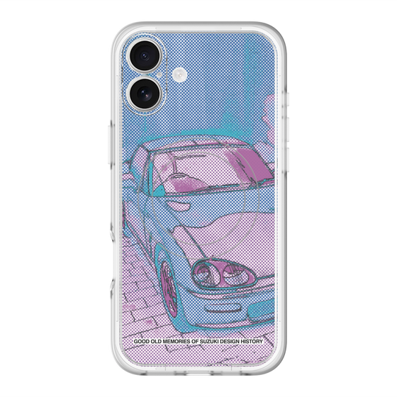 スリムプロテクションプレミアムケース with MagSafe［ CAPPUCCINO Halftone - Purple ］