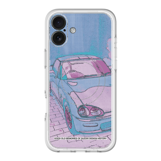 スリムプロテクションプレミアムケース with MagSafe［ CAPPUCCINO Halftone - Purple ］