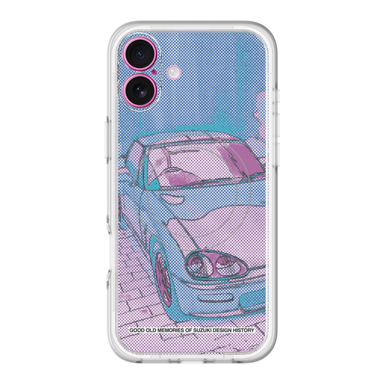 スリムプロテクションプレミアムケース with MagSafe［ CAPPUCCINO Halftone - Purple ］