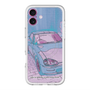 スリムプロテクションプレミアムケース with MagSafe［ CAPPUCCINO Halftone - Purple ］