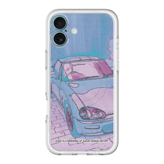 スリムプロテクションプレミアムケース with MagSafe［ CAPPUCCINO Halftone - Purple ］