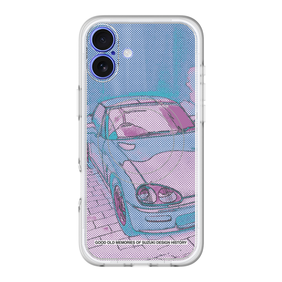 スリムプロテクションプレミアムケース with MagSafe［ CAPPUCCINO Halftone - Purple ］