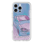スリムプロテクションプレミアムケース with MagSafe［ CAPPUCCINO Halftone - Purple ］