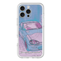 スリムプロテクションプレミアムケース with MagSafe［ CAPPUCCINO Halftone - Purple ］