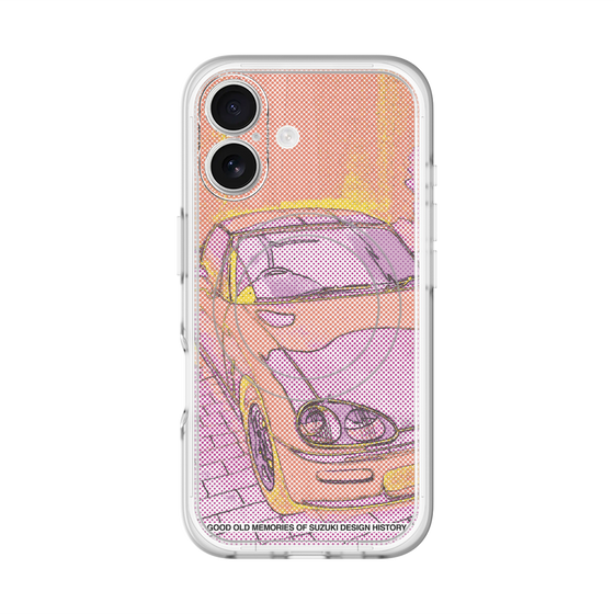 スリムプロテクションプレミアムケース with MagSafe［ CAPPUCCINO Halftone - Orange ］