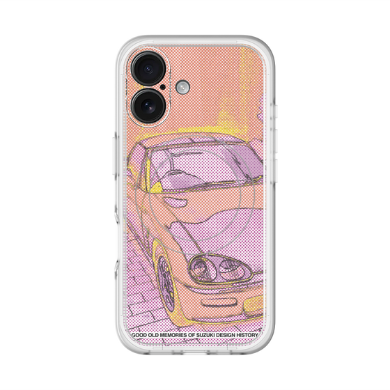 スリムプロテクションプレミアムケース with MagSafe［ CAPPUCCINO Halftone - Orange ］