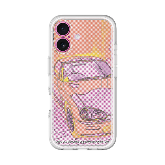 スリムプロテクションプレミアムケース with MagSafe［ CAPPUCCINO Halftone - Orange ］