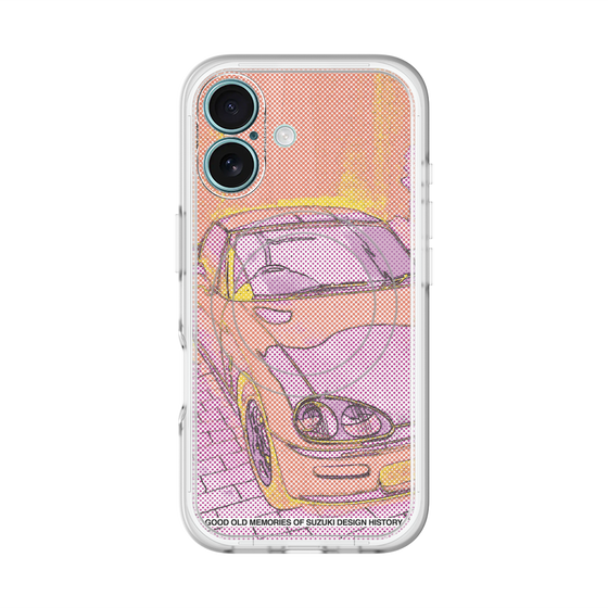 スリムプロテクションプレミアムケース with MagSafe［ CAPPUCCINO Halftone - Orange ］
