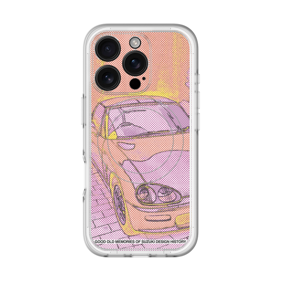 スリムプロテクションプレミアムケース with MagSafe［ CAPPUCCINO Halftone - Orange ］