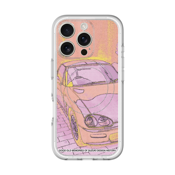 スリムプロテクションプレミアムケース with MagSafe［ CAPPUCCINO Halftone - Orange ］