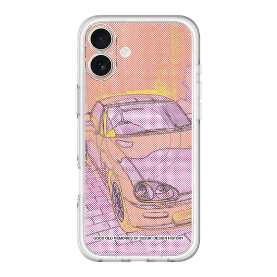 スリムプロテクションプレミアムケース with MagSafe［ CAPPUCCINO Halftone - Orange ］