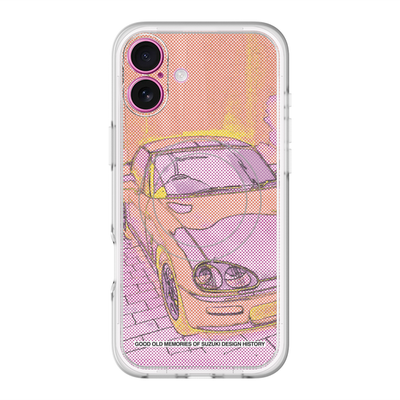 スリムプロテクションプレミアムケース with MagSafe［ CAPPUCCINO Halftone - Orange ］
