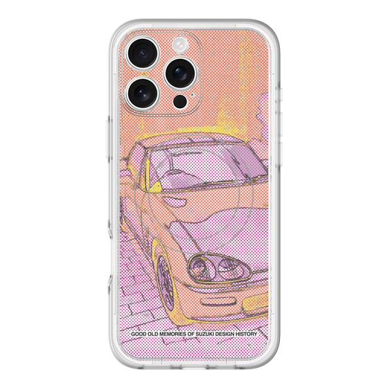 スリムプロテクションプレミアムケース with MagSafe［ CAPPUCCINO Halftone - Orange ］