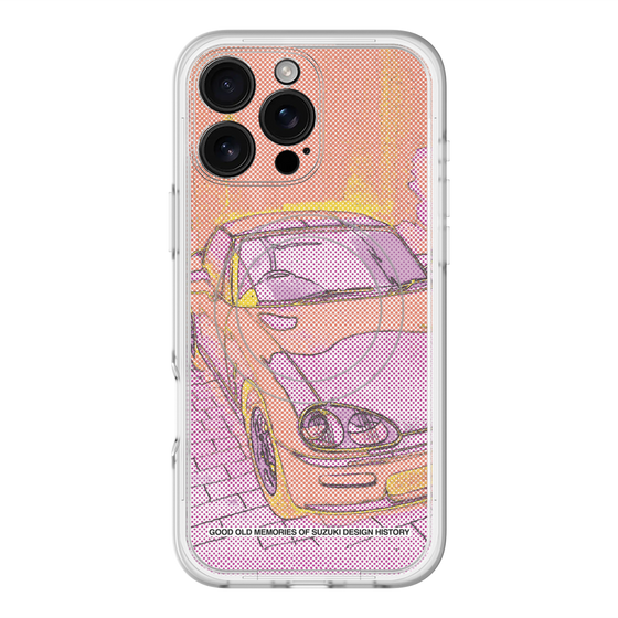 スリムプロテクションプレミアムケース with MagSafe［ CAPPUCCINO Halftone - Orange ］