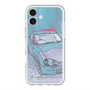 スリムプロテクションプレミアムケース with MagSafe［ CAPPUCCINO Halftone - Blue ］