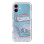スリムプロテクションプレミアムケース with MagSafe［ CAPPUCCINO Halftone - Blue ］