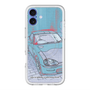 スリムプロテクションプレミアムケース with MagSafe［ CAPPUCCINO Halftone - Blue ］