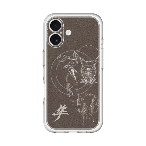 スリムプロテクションプレミアムケース with MagSafe［ Hayabusa Front ］