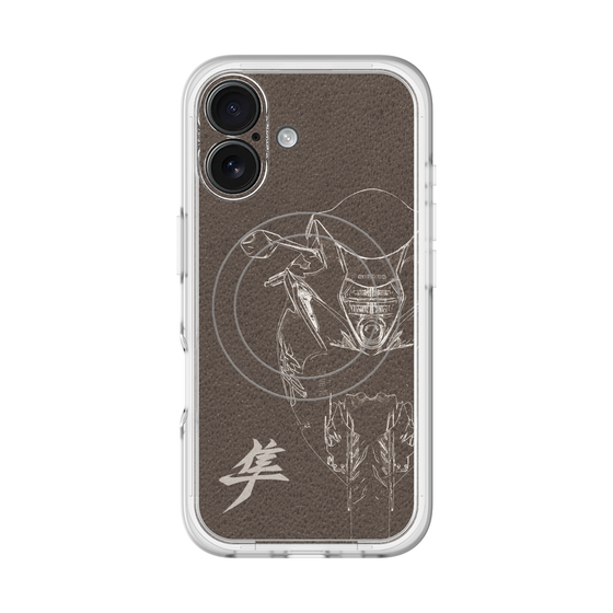 スリムプロテクションプレミアムケース with MagSafe［ Hayabusa Front ］