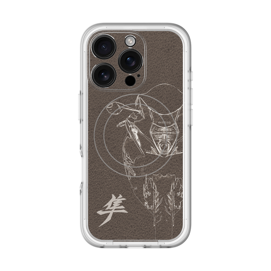 スリムプロテクションプレミアムケース with MagSafe［ Hayabusa Front ］