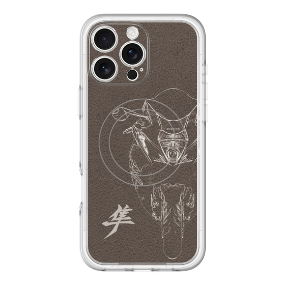 スリムプロテクションプレミアムケース with MagSafe［ Hayabusa Front ］