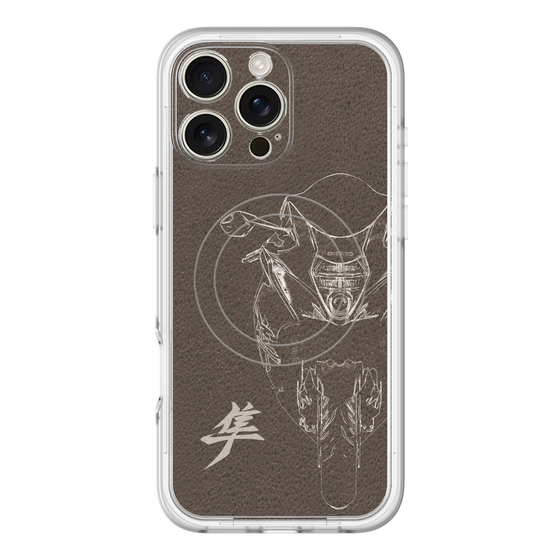 スリムプロテクションプレミアムケース with MagSafe［ Hayabusa Front ］