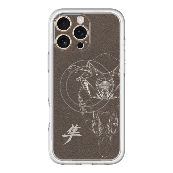 スリムプロテクションプレミアムケース with MagSafe［ Hayabusa Front ］
