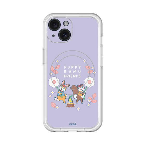 スリムプロテクションプレミアムケース with MagSafe［ クピラムフレンズ - フラワー ］