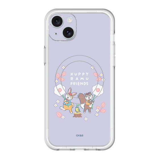 スリムプロテクションプレミアムケース with MagSafe［ クピラムフレンズ - フラワー ］
