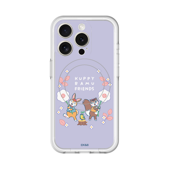 スリムプロテクションプレミアムケース with MagSafe［ クピラムフレンズ - フラワー ］