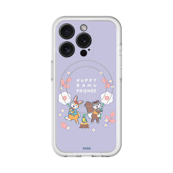 スリムプロテクションプレミアムケース with MagSafe［ クピラムフレンズ - フラワー ］
