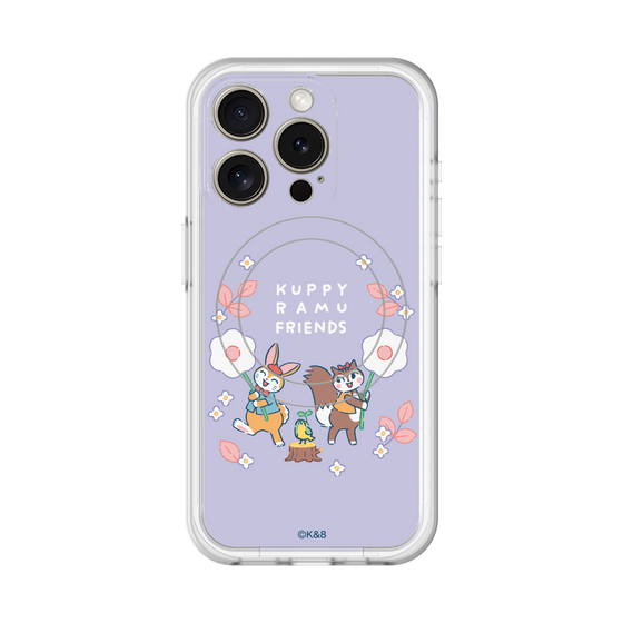 スリムプロテクションプレミアムケース with MagSafe［ クピラムフレンズ - フラワー ］