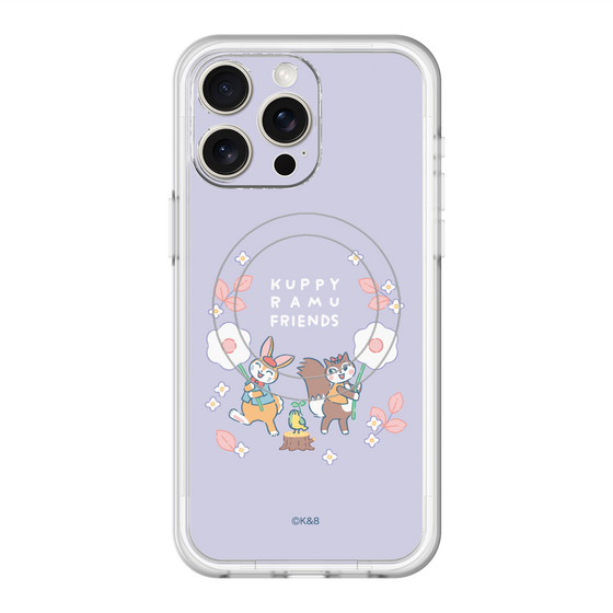 スリムプロテクションプレミアムケース with MagSafe［ クピラムフレンズ - フラワー ］