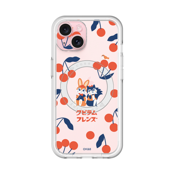 スリムプロテクションプレミアムケース with MagSafe［ クピラムフレンズ - チェリー ］