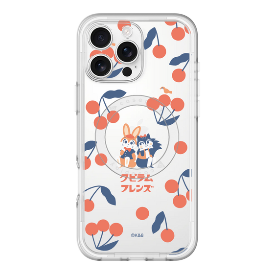 スリムプロテクションプレミアムケース with MagSafe［ クピラムフレンズ - チェリー ］