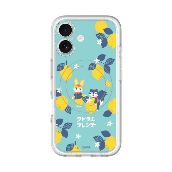 スリムプロテクションプレミアムケース with MagSafe［ クピラムフレンズ - レモン ］
