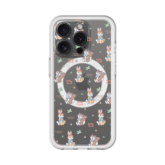 スリムプロテクションプレミアムケース with MagSafe［ クピラムフレンズ - フェイス ］