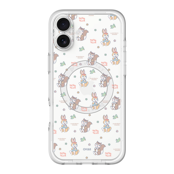 スリムプロテクションプレミアムケース with MagSafe［ クピラムフレンズ - フェイス ］